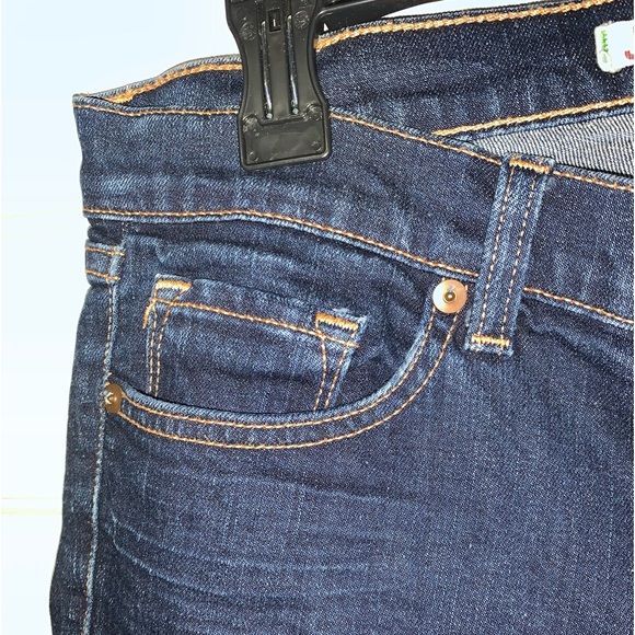 🎄 J BRAND Capri Blue Jeans Frayed Hem 29 - Picture 6 of 14